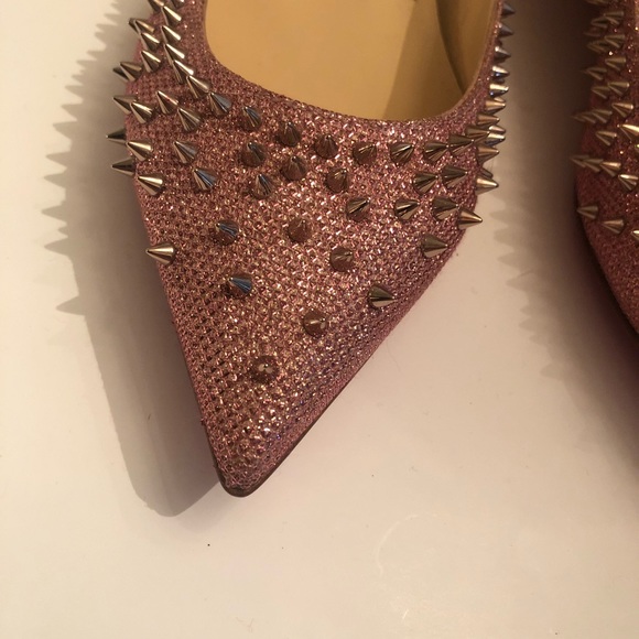 Christian Louboutin Metalic Spike flats - Picture 2 of 10